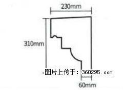 产品分解图型 - 檐口线，型号：SX311-YK-3，规格：230x310mm(3) - 眉山三象EPS建材 ms.sx311.cc